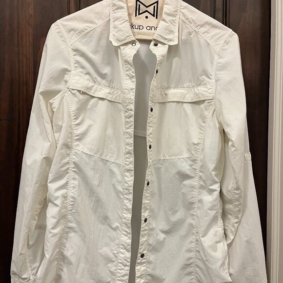 EXOFFICIO Insect Shield Long Sleeve Snap Button Shirt - Size S - Picture 1 of 3